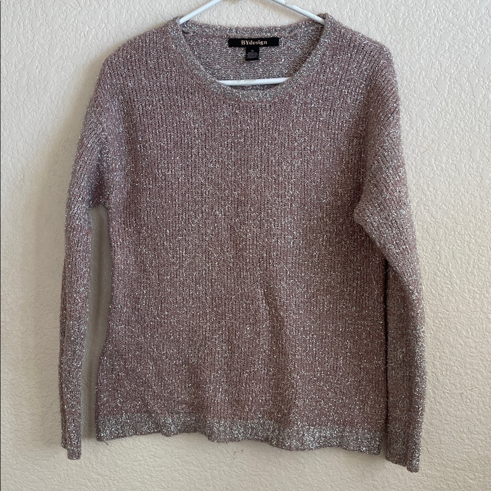 BYdesign Pink and Silver Sweater